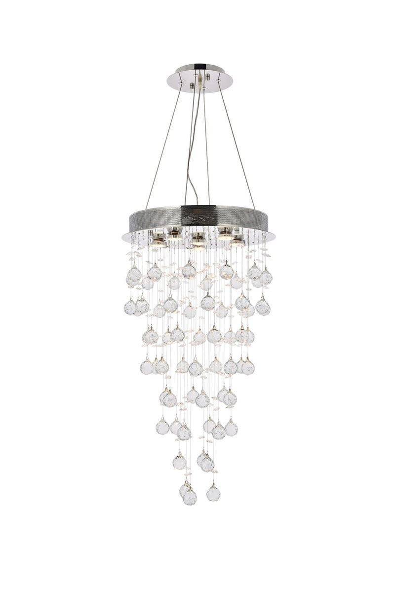 Elegant Lighting - V2006D18C/RC - Six Light Pendant - Galaxy - Chrome