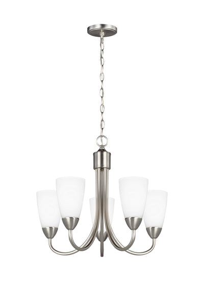 Generation Lighting - 3120205-962 - Five Light Chandelier - Seville - Brushed Nickel