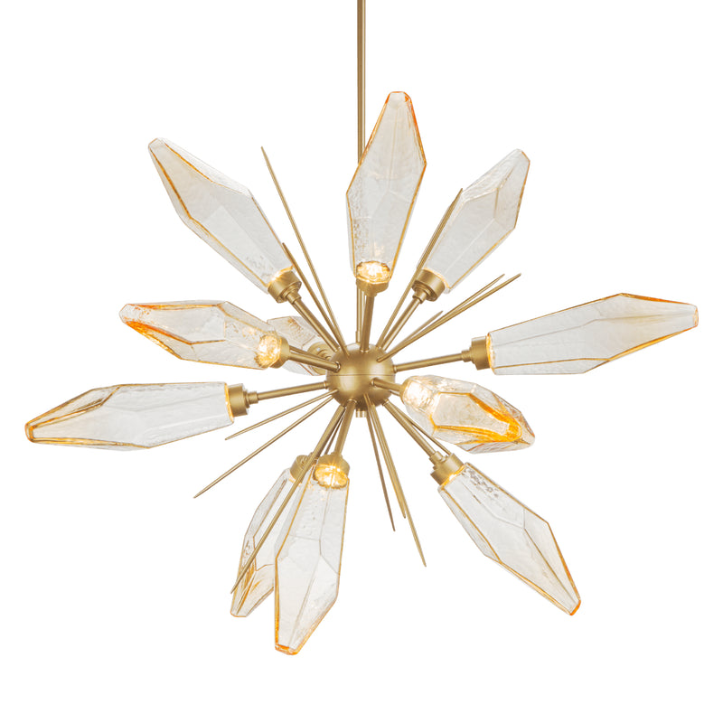 Hammerton Studio - CHB0050-0A-GB-CA-001-L1 - LED Starburst - Rock Crystal - Gilded Brass