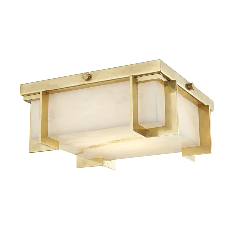 Hudson Valley - 3910-AGB - LED Flush Mount - Delmar - Aged Brass