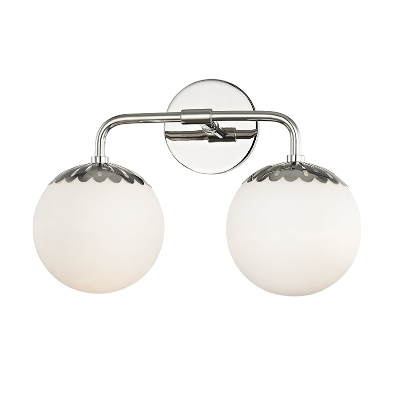 Mitzi - H193302-PN - Two Light Bath Bracket - Paige - Polished Nickel