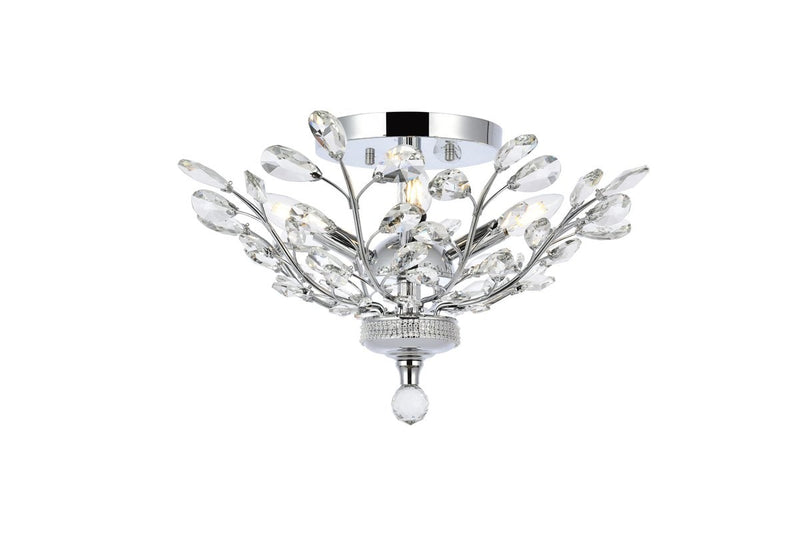 Elegant Lighting - V2011F20C/RC - Four Light Flush Mount - Orchid - Chrome