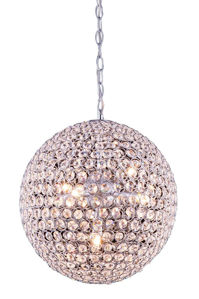 Elegant Lighting - V2102D14C/RC - Five Light Pendant - Cabaret - Chrome