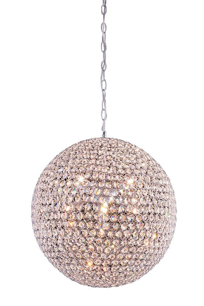 Elegant Lighting - V2102D20C/RC - Nine Light Pendant - Cabaret - Chrome