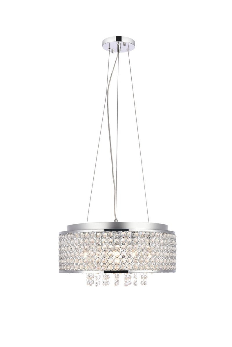 Elegant Lighting - V2914D16C/RC - Six Light Pendant - Amelie - Chrome