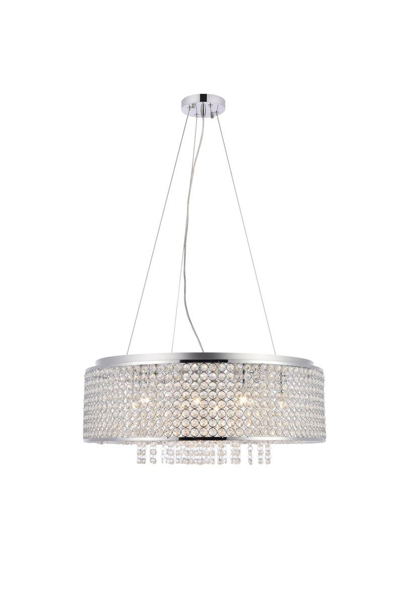 Elegant Lighting - V2914D24C/RC - Ten Light Pendant - Amelie - Chrome