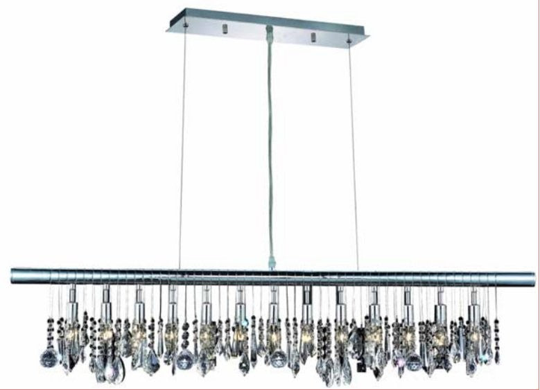 Elegant Lighting - V3100D48C/RC - 13 Light Chandelier - Chorus Line - Chrome