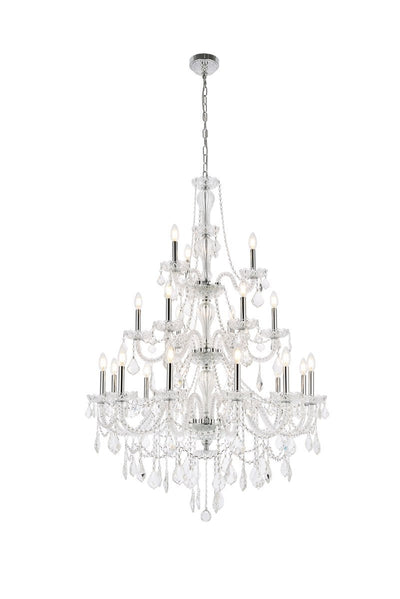 Elegant Lighting - V7890G38C/RC - 21 Light Chandelier - Giselle - Chrome