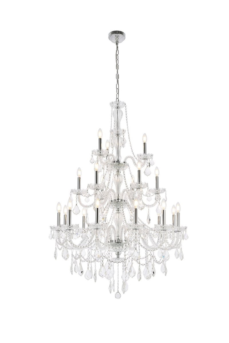 Elegant Lighting - V7890G38C/RC - 21 Light Chandelier - Giselle - Chrome