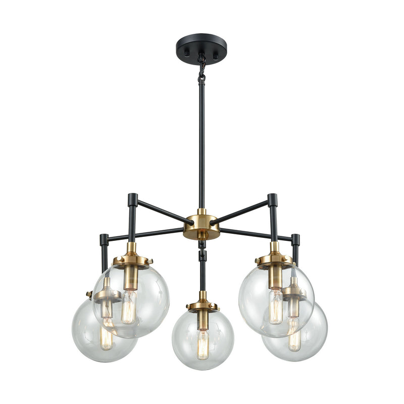 ELK Home - 14437/5 - Five Light Chandelier - Boudreaux - Matte Black