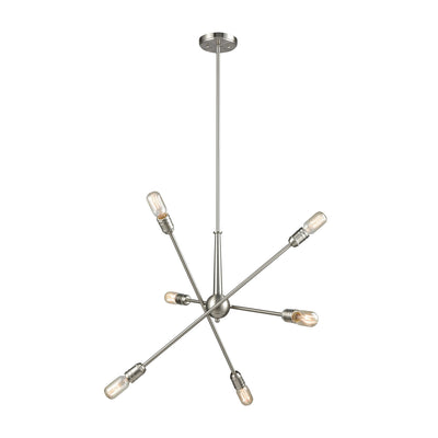 ELK Home - 46260/6 - Six Light Chandelier - Delphine - Satin Nickel