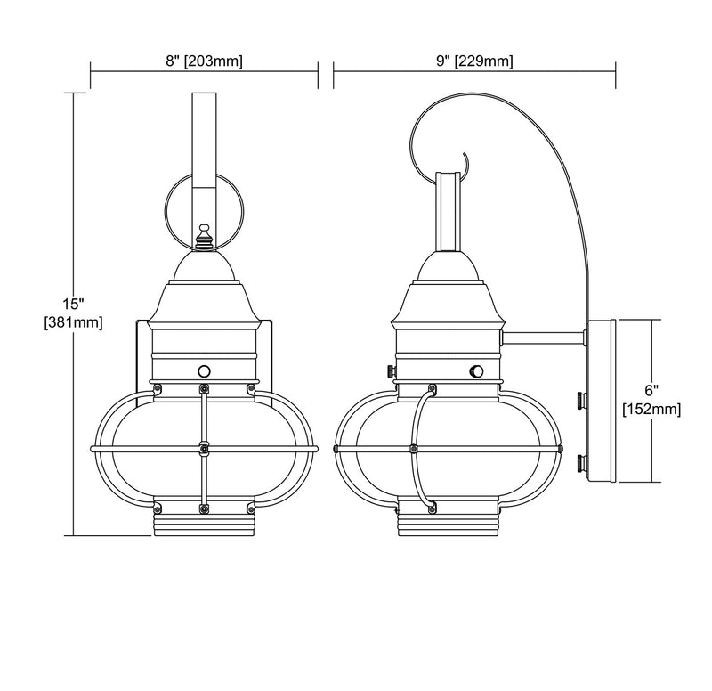 Onion Outdoor Wall Sconce