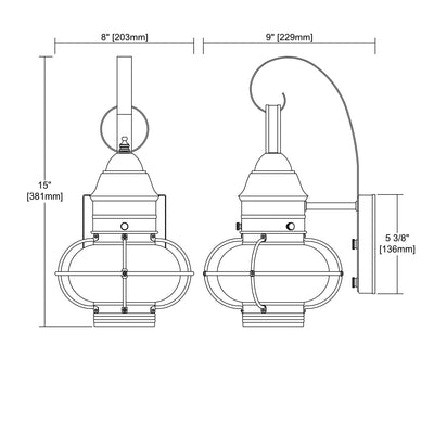 Onion Outdoor Wall Sconce