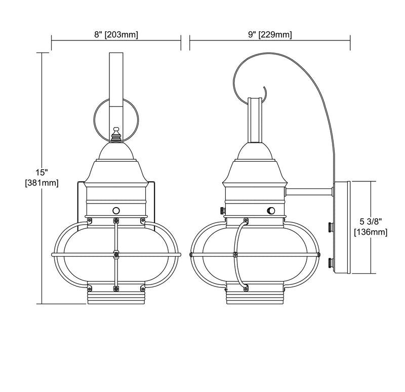 Onion Outdoor Wall Sconce