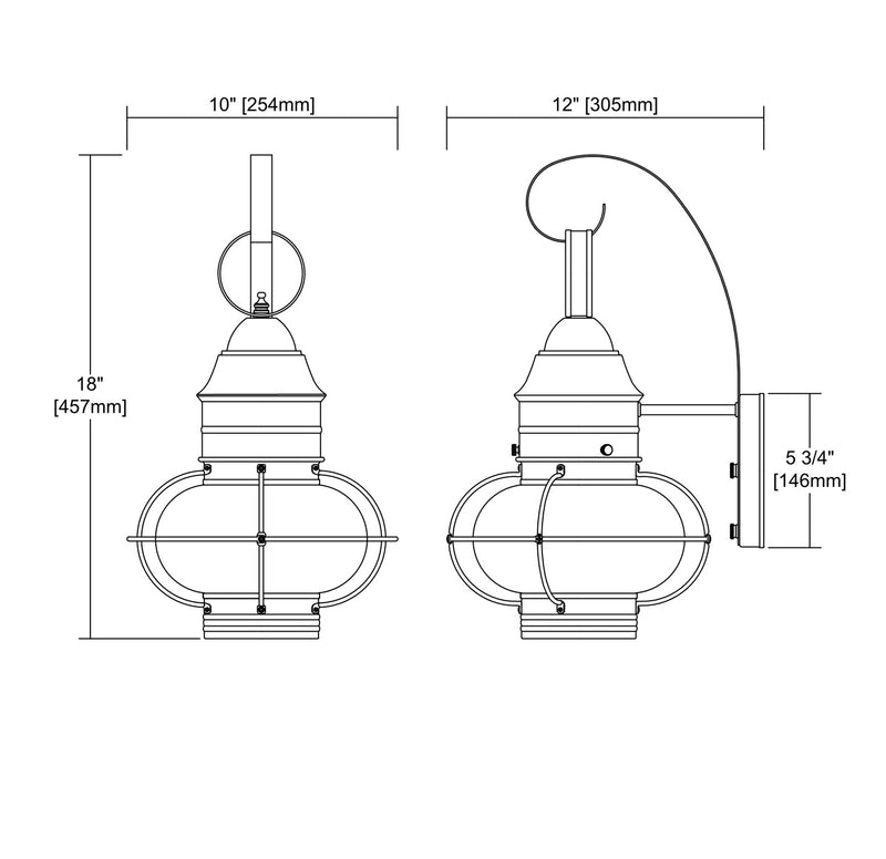 Onion Outdoor Wall Sconce