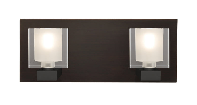 Besa - 2WF-BOLOFR-BR - Two Light Vanity - Bolo - Bronze