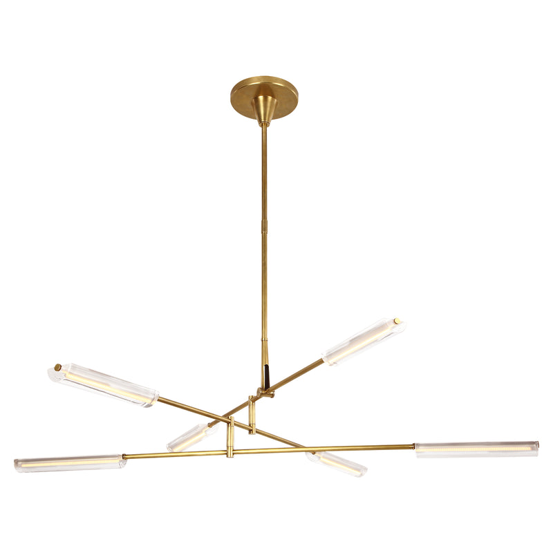 Ralph Lauren - RL 5321NB-CA - LED Chandelier - Daley - Natural Brass