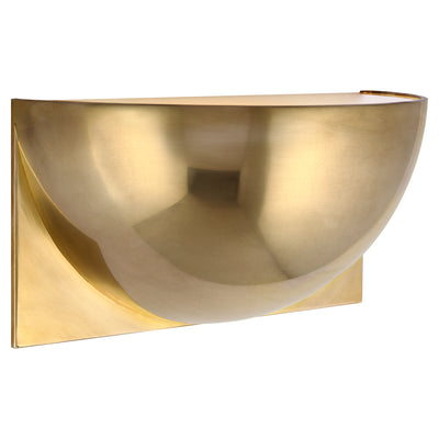 Visual Comfort Signature - PB 2070NB-FG - LED Wall Sconce - Quarter Sphere - Natural Brass