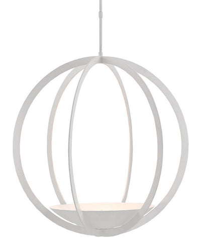 Currey and Company - 9000-0211 - Three Light Chandelier - Moondance - Matte White