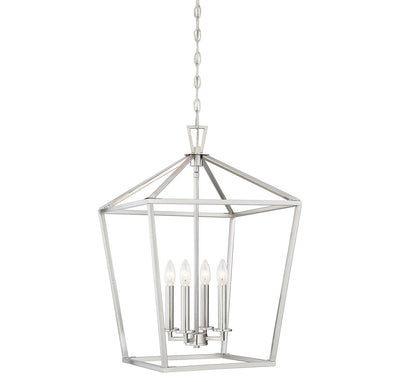 Savoy House - 3-321-4-SN - Four Light Foyer Pendant - Townsend - Satin Nickel