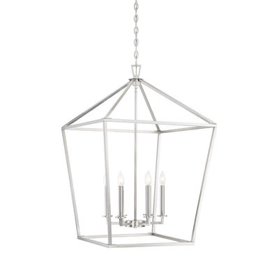 Savoy House - 3-322-6-SN - Six Light Foyer Lantern - Townsend - Satin Nickel