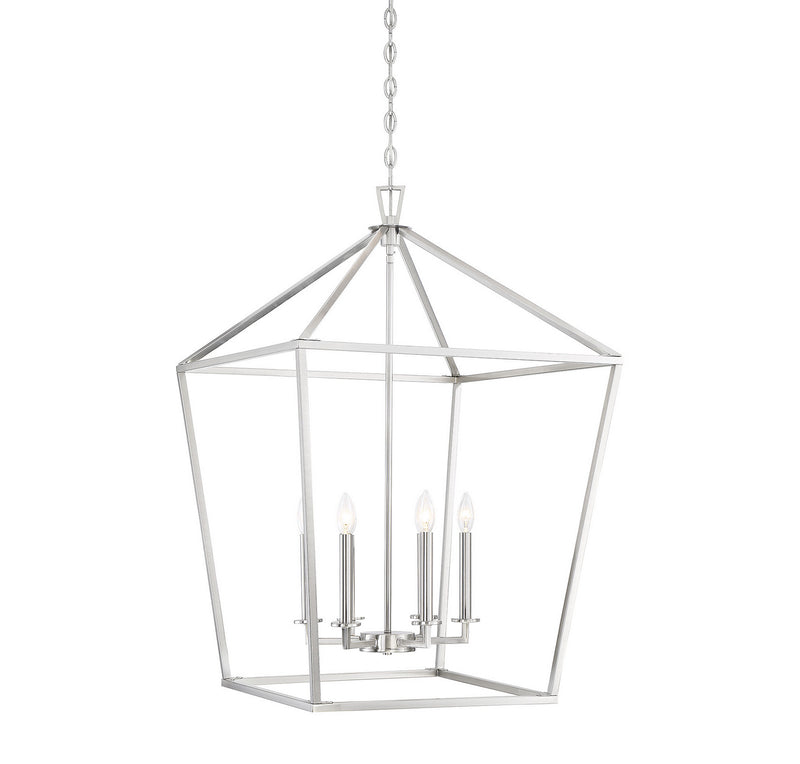 Savoy House - 3-322-6-SN - Six Light Foyer Lantern - Townsend - Satin Nickel