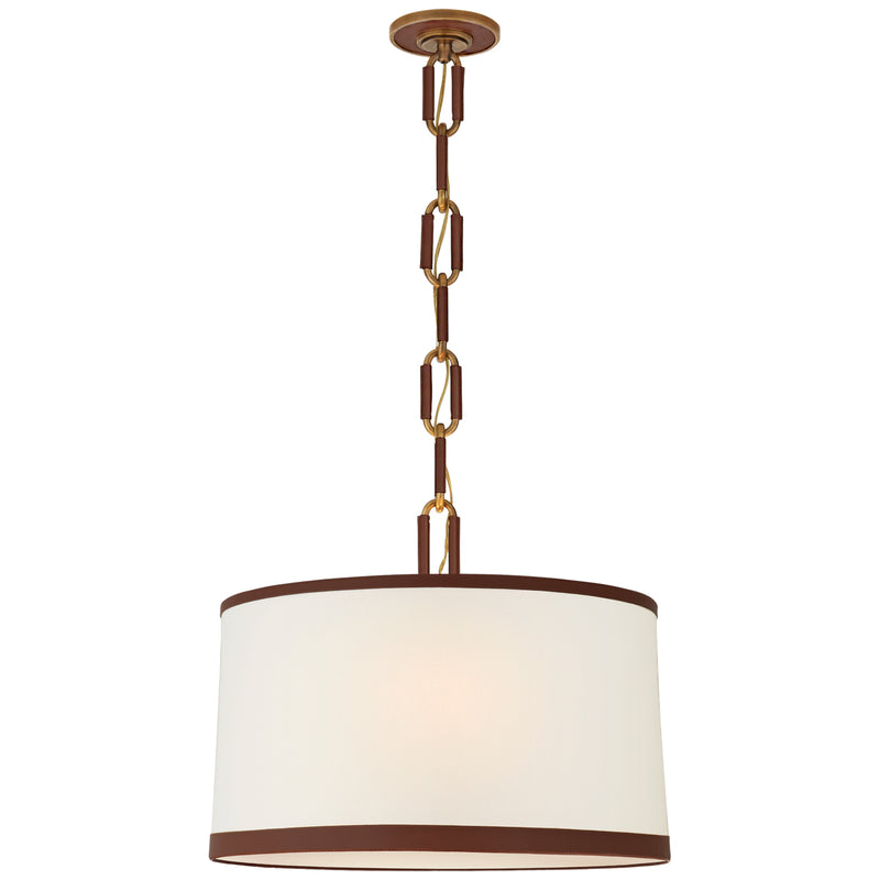 Ralph Lauren - RL 5533NB/SDL-L/SDL - Three Light Pendant - Cody - Natural Brass with Saddle Leather