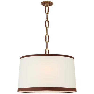 Ralph Lauren - RL 5534NB/SDL-L/SDL - Three Light Pendant - Cody - Natural Brass with Saddle Leather