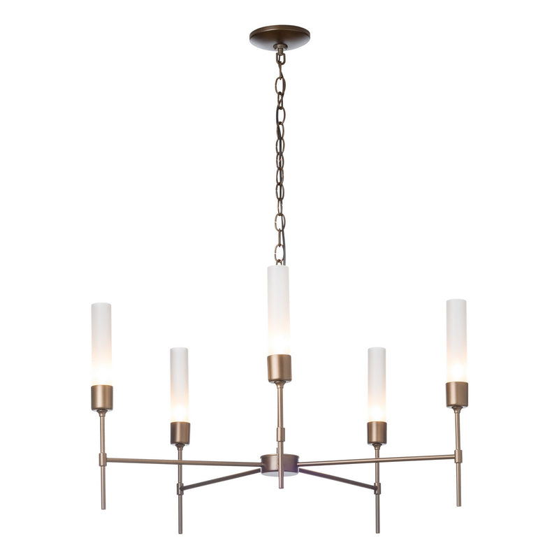 Hubbardton Forge - 105045-SKT-07-FD0611 - Five Light Chandelier - Vela - Dark Smoke