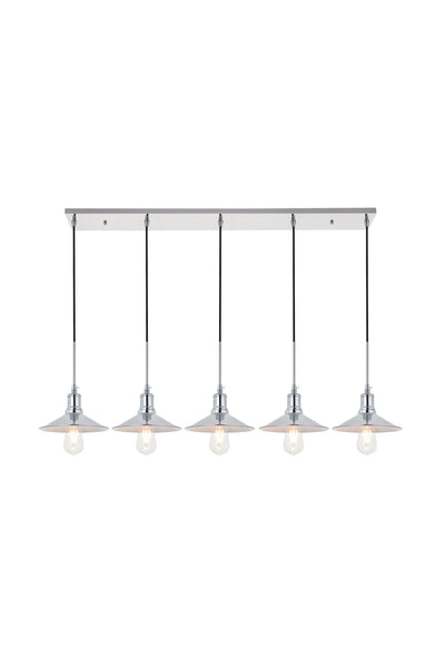 Elegant Lighting - LD4033D49C - Five Light Pendant - Etude - Chrome