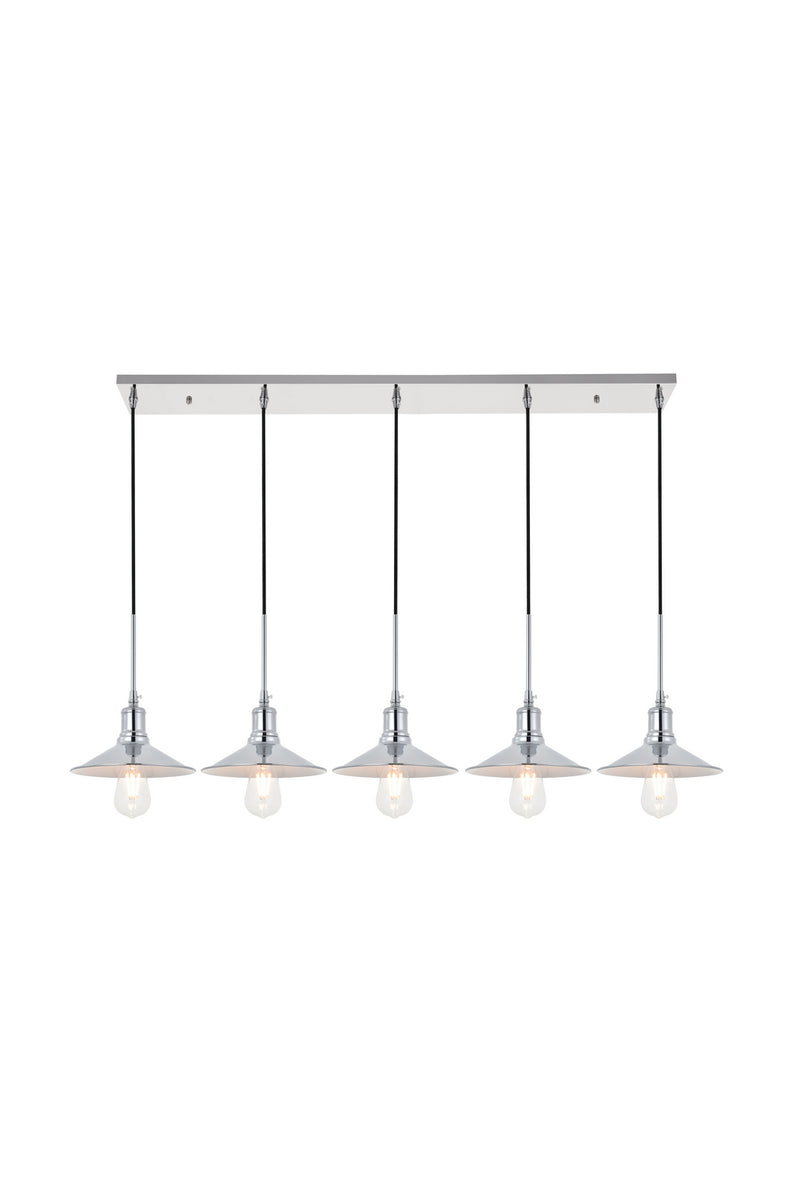 Elegant Lighting - LD4033D49C - Five Light Pendant - Etude - Chrome