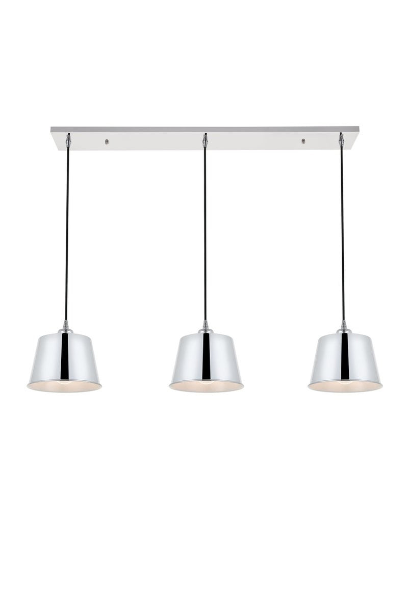 Elegant Lighting - LD4057D40C - Three Light Pendant - Nota - Chrome