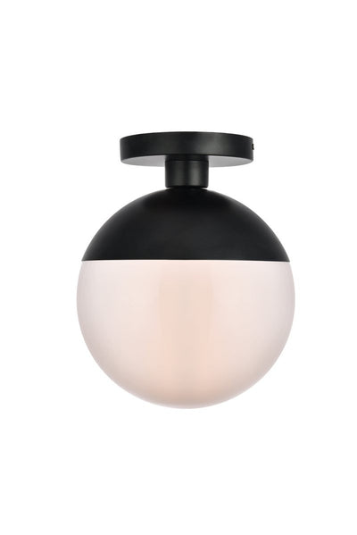 Elegant Lighting - LD6062BK - One Light Flush Mount - Eclipse - Black