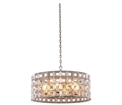 Kalco - 509152OSL - Six Light Pendant - Prado - Oxidized Silver Leaf