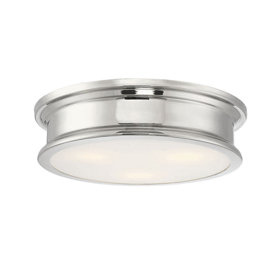 Savoy House - 6-133-16-109 - Three Light Flush Mount - Watkins - Polished Nickel