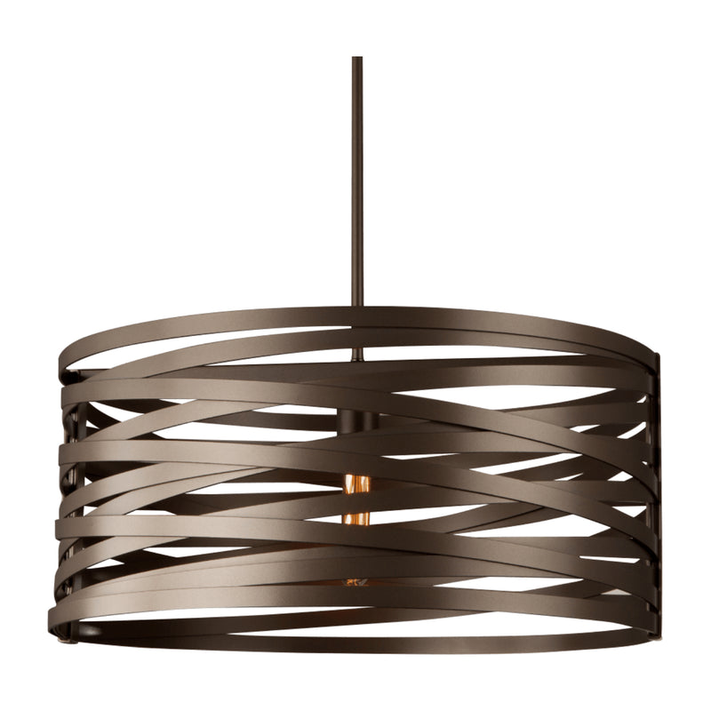 Hammerton Studio - CHB0013-24-FB-0-001-E2 - One Light Pendant - Tempest - Flat Bronze