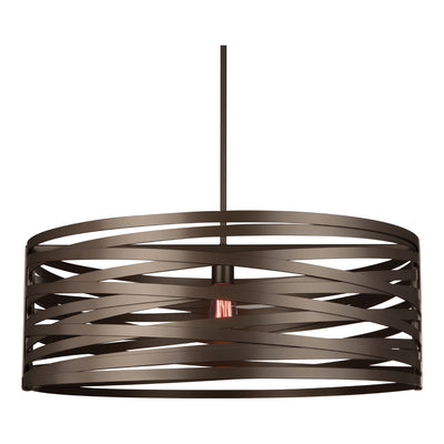 Hammerton Studio - CHB0013-30-FB-0-001-E2 - One Light Pendant - Tempest - Flat Bronze