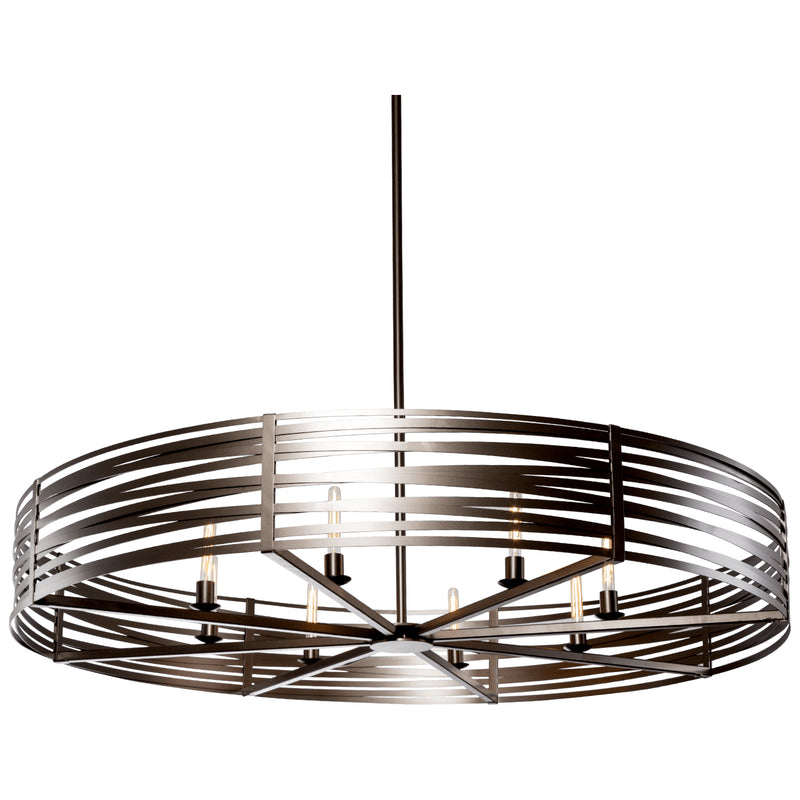 Hammerton Studio - CHB0013-72-FB-0-001-E2 - Eight Light Pendant - Tempest - Flat Bronze