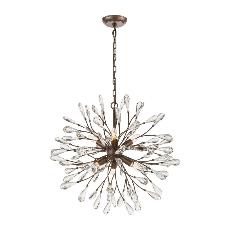 ELK Home - 18287/6 - Six Light Chandelier - Crislett - Sunglow Bronze