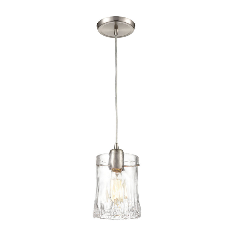 ELK Home - 21200/1 - One Light Mini Pendant - Hand Formed Glass - Satin Nickel