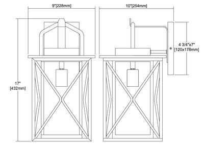 Carriage Light Outdoor Wall Sconce