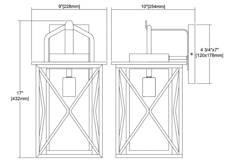 Carriage Light Outdoor Wall Sconce