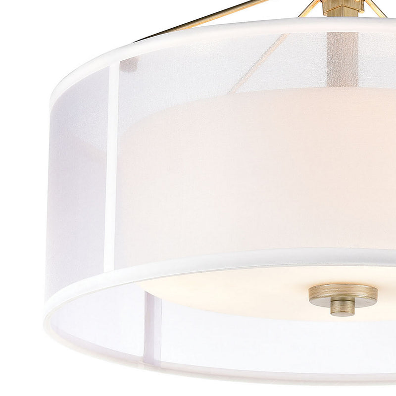 Diffusion Semi Flush Mount