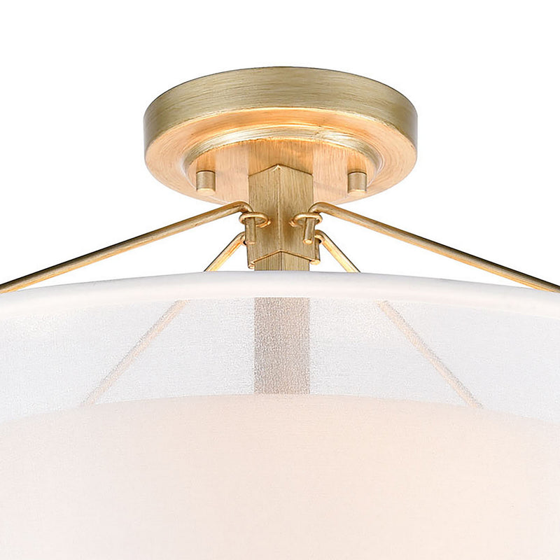 Diffusion Semi Flush Mount