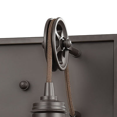 Spindle Wheel Vanity Light