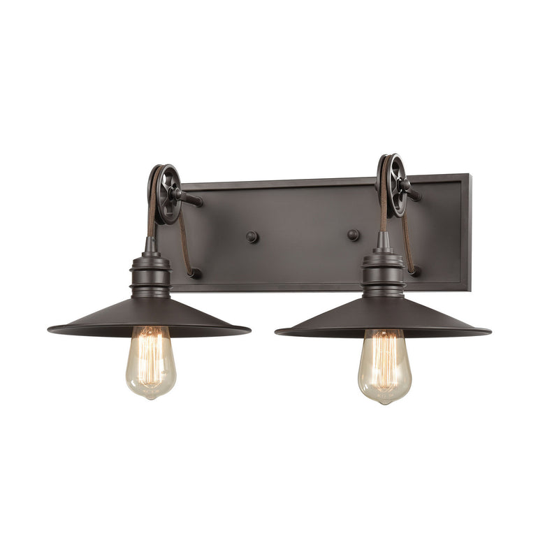 ELK Home - 69085/2 - Two Light Vanity - Spindle Wheel - Oil Rubbed Bronze