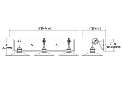 Spindle Wheel Vanity Light