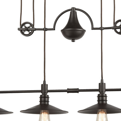 Spindle Wheel Chandelier