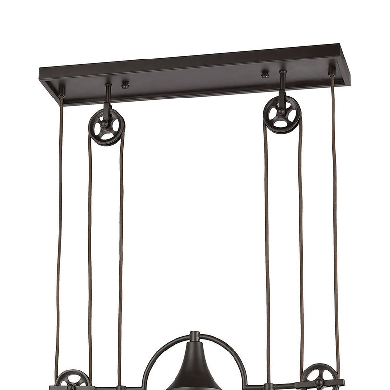 Spindle Wheel Chandelier