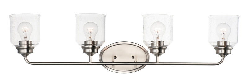 Maxim - 12264CDSN - Four Light Bath Vanity - Acadia - Satin Nickel